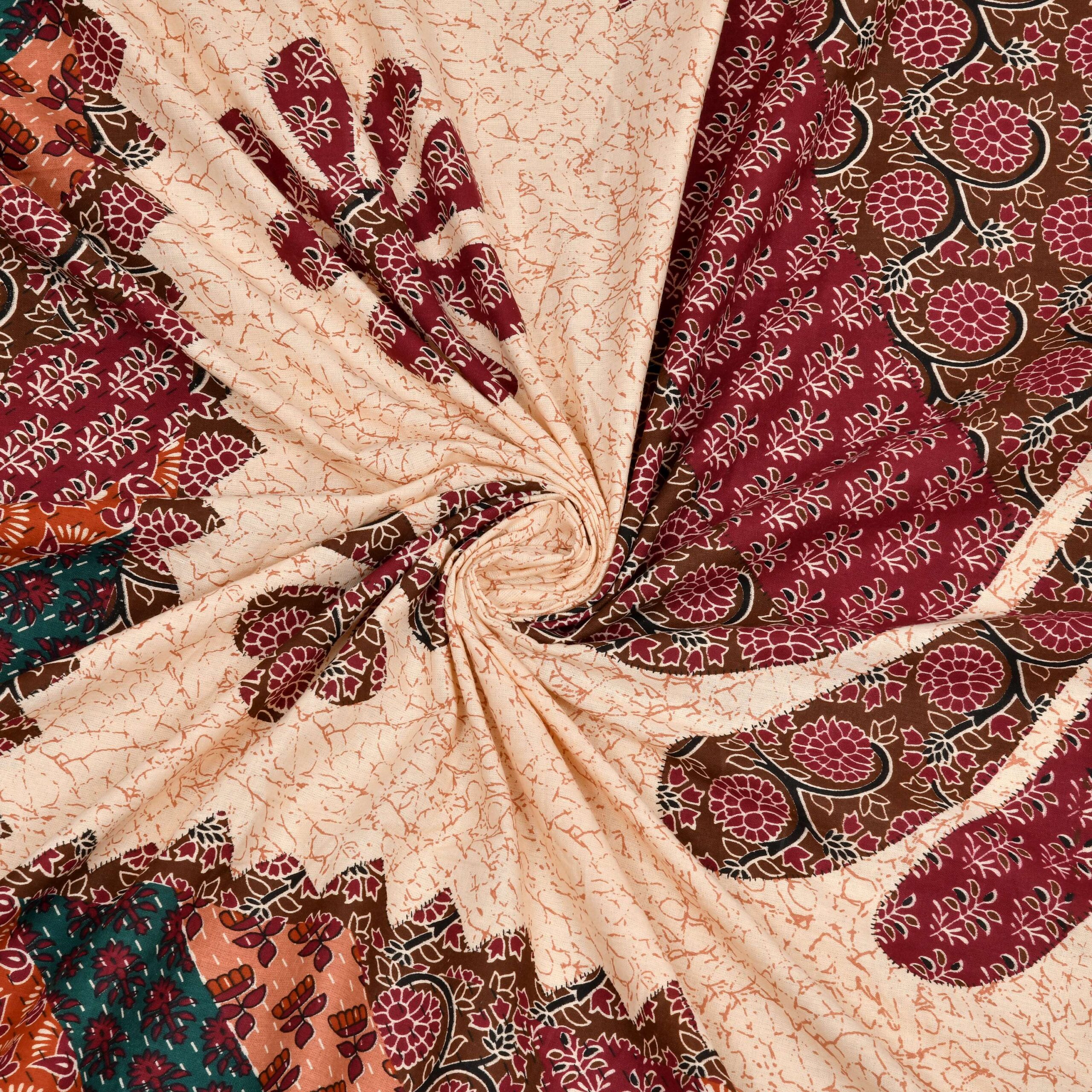 Rajasthani Traditionally Printed Cotton Doublebed Bedsheet With Pack of 2 Pillow Covers - Image 4