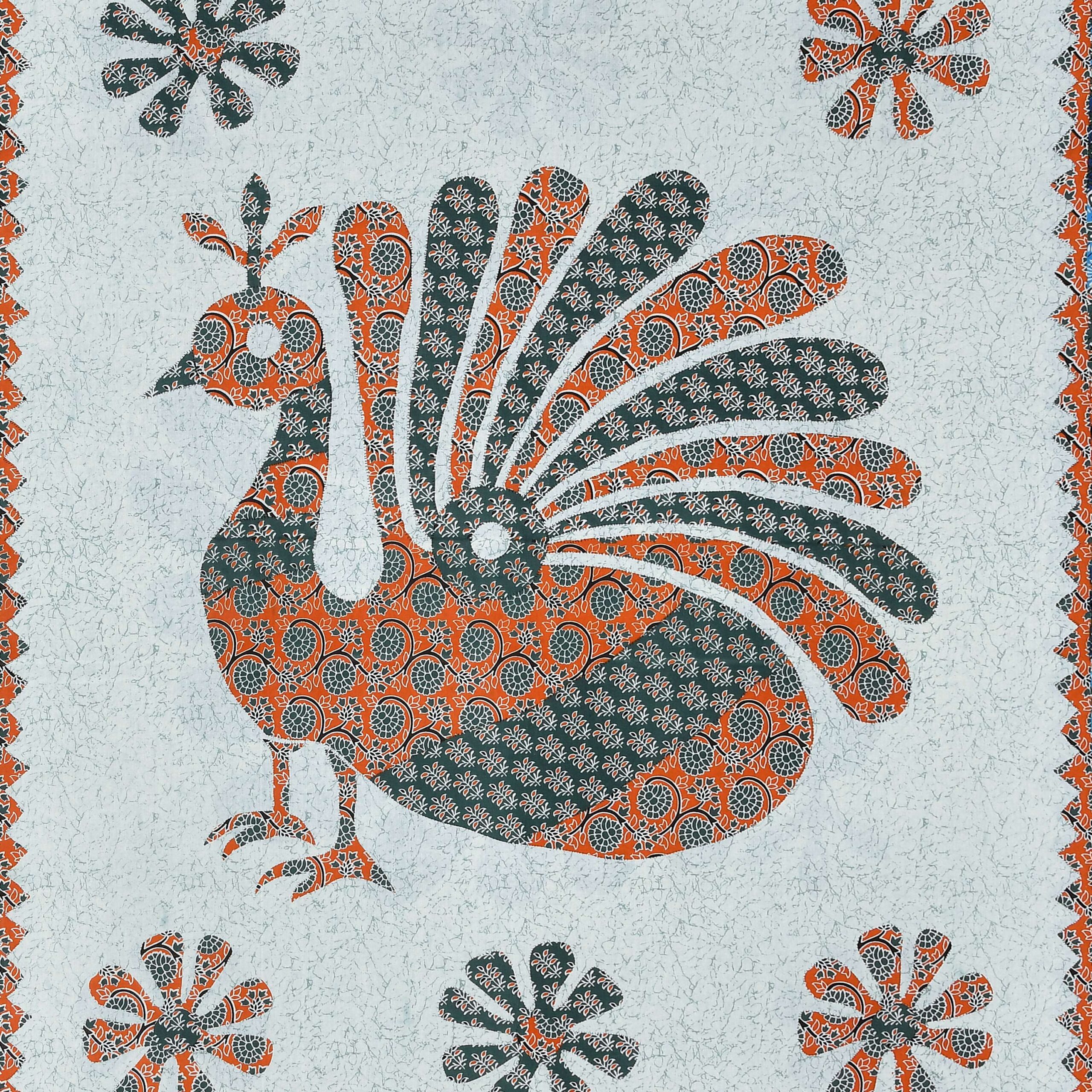 Rajasthani Traditionally Printed Cotton Doublebed Bedsheet With Pack of 2 Pillow Covers - Image 3